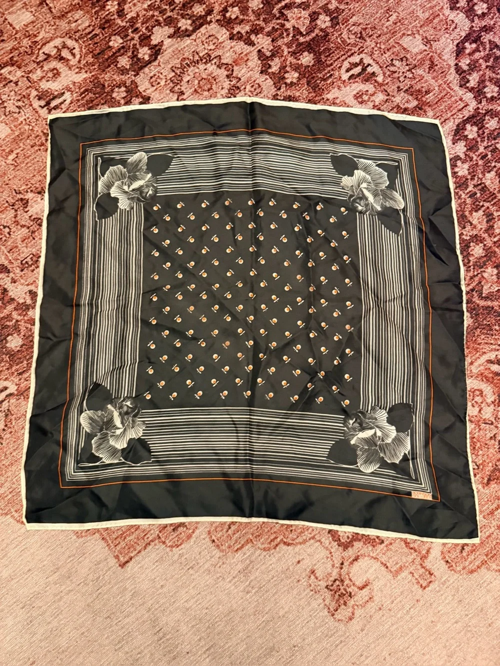 Bundle of 12 Vintage Scarves- Silk, Polyester, Cotton etc.